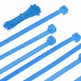 thumbnail image 1 of Uxcell Cable Zip Ties Self-Locking Nylon Wire Tie Wraps Heavy Duty for Indoor and Outdoor Blue 8 Inch, 1 of 6