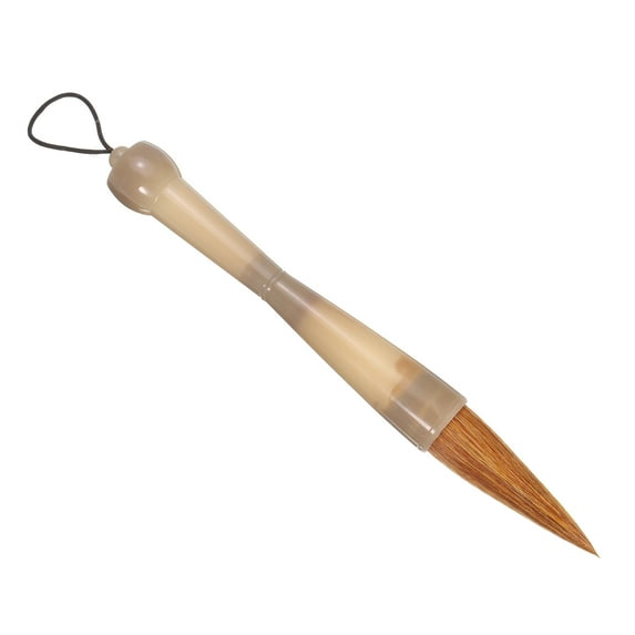 Uxcell Calligraphy Brush, Chinese Writing Watercolor Wood Brush for Painting, Drawing, Writing, Brown