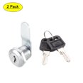 thumbnail image 1 of Uxcell Cam Lock 16mm Cylinder Long Fit on Max 5/16-inch Panel Keyed Different 2Pcs, 1 of 5