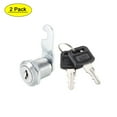 thumbnail image 1 of Uxcell Cam Lock 20mm Cylinder Long for Max 1/2-inch Thick Panel Keyed Alike 2Pcs, 1 of 5