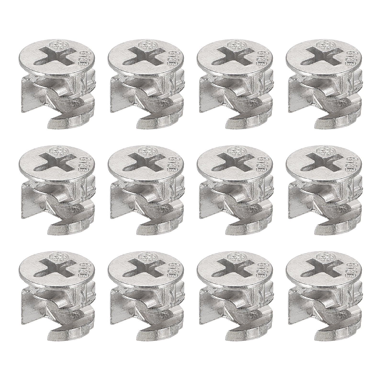 Uxcell Cam Lock Nut for Furniture, 12 Pack 11.8x9.9mm Joint Connector