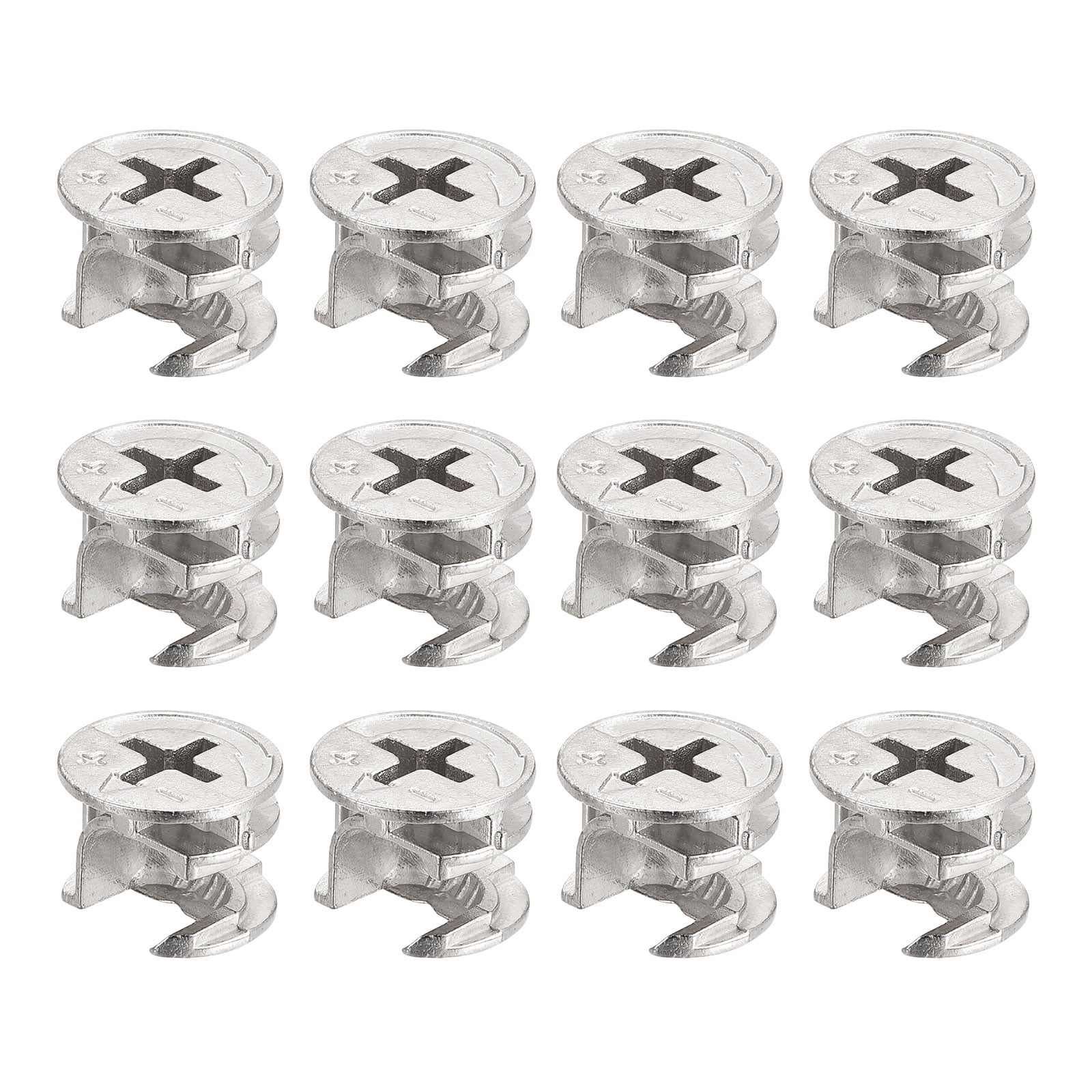 Uxcell Cam Lock Nut for Furniture, 12 Pack 14.6x11.1mm Joint Connector