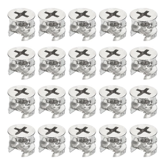uxcell 100Pcs Furniture Connector Fittings White Hard Plastic