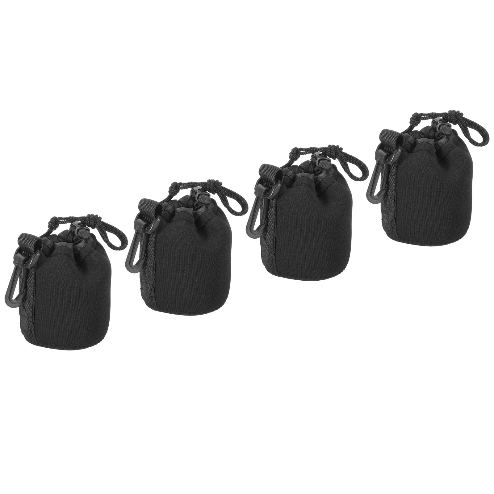 Uxcell Camera Lens Bag, 3.1" ID x 3.9" H Drawstring Lens Pouch with