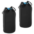 thumbnail image 1 of Uxcell Camera Lens Bag, 3.9" IDx9.8" H Drawstring Lens Pouch with Thick Protective Neoprene, Black Blue 2Pack, 1 of 6