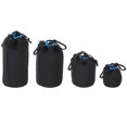 thumbnail image 1 of Uxcell Camera Lens Bag Set with Thick Protective Neoprene, Black, Blue, 4Pack, 1 of 6