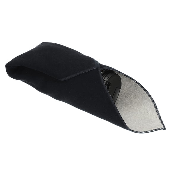 Uxcell Camera Protective Wrap, 35x35cm Lens Wrap Lens Pouch Bag for Camera Lens DSLR Accessories Phone Laptop, Black