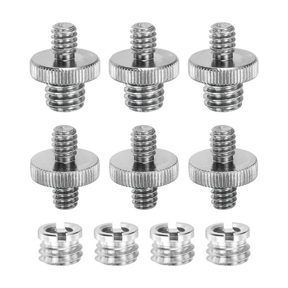 Uxcell Camera Screw Mount Set, 1/4 Inch Double End Screw, Tripod Adapter, Monopod, Flash Light