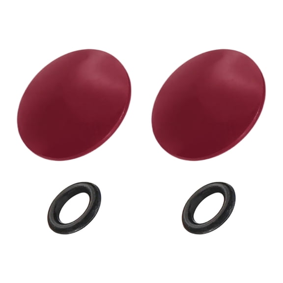 Uxcell Camera Shutter Button, 2Pcs 10mm Convex Surface Shutter Release Button Pure Copper for Nikon, Fujifilm, Leica, Dark Red