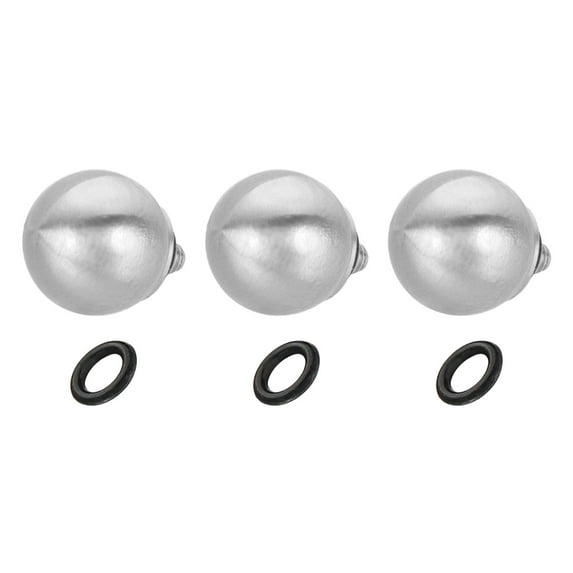 Uxcell Camera Shutter Button, 3 Pcs 10mm Ball Shape Shutter Release Buttons for Fujifilm XT5 XT30 XT20 XT4 XE2 XE4, Silver