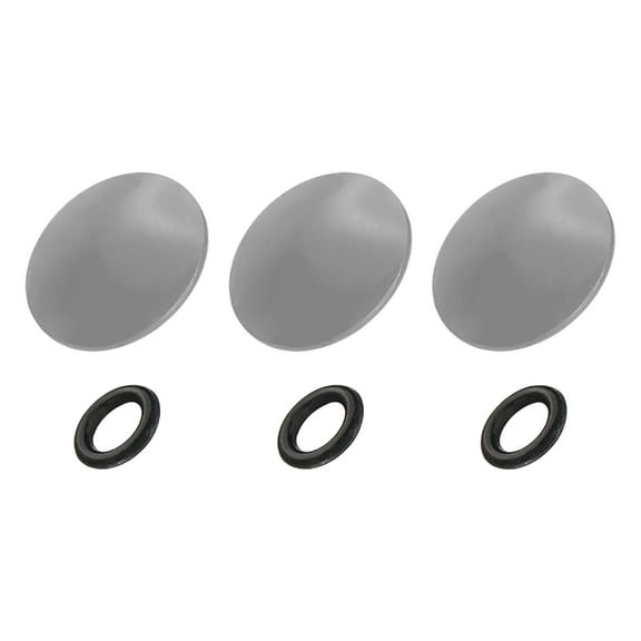 Uxcell Camera Shutter Button, 3Pcs 10mm Convex Surface Shutter Release Button Pure Copper for Nikon, Fujifilm, Leica, Gray