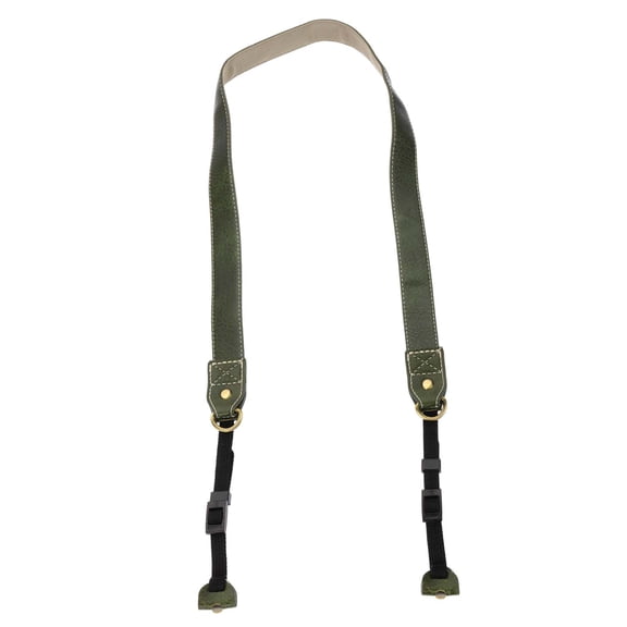 Camera Strap PU Leather Adjustable Neck Strap with Pad for Nikon Video Camcorder Green