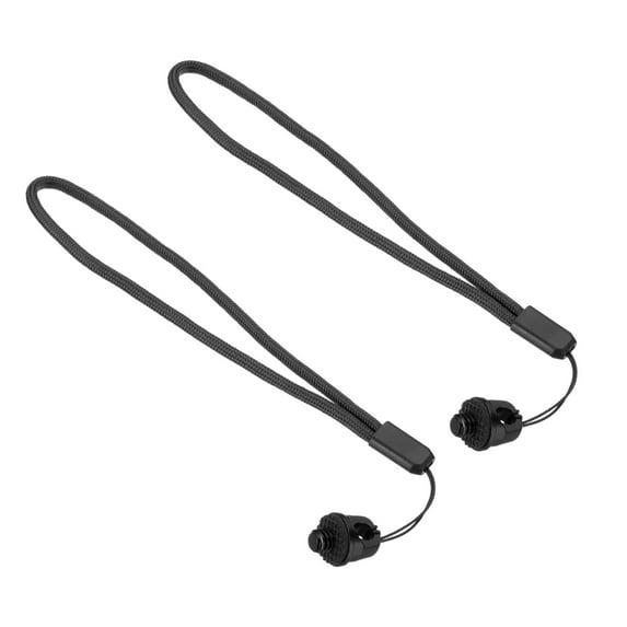 Uxcell Camera Wrist Strap Lanyards, Camera Hand Wristband Straps with Screw for Action Cameras 360 Selfie Stick Black 7.68 inch
