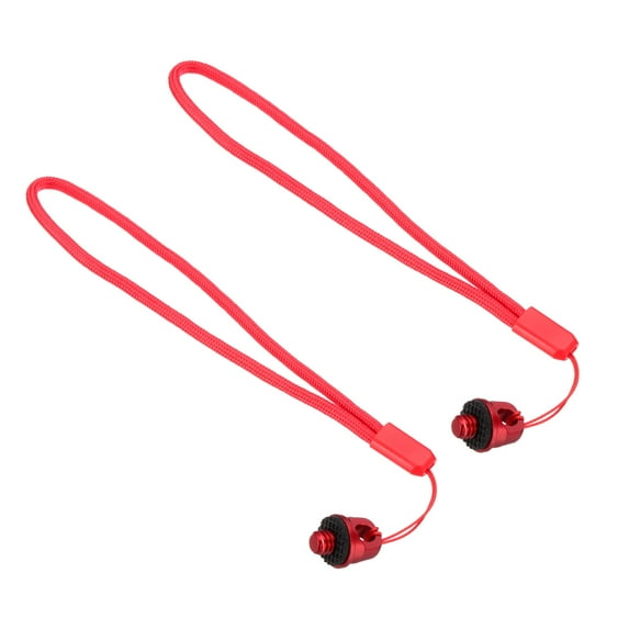 Uxcell Camera Wrist Strap Lanyards, Camera Hand Wristband Straps with Screw for Action Cameras 360 Selfie Stick Red 7.28 inch