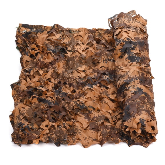 Uxcell Camo Netting, Camouflage Net, 13 x 9ft Quiet Hunting Blinds for Sunshade Camping Shooting Hunting Desert Camo