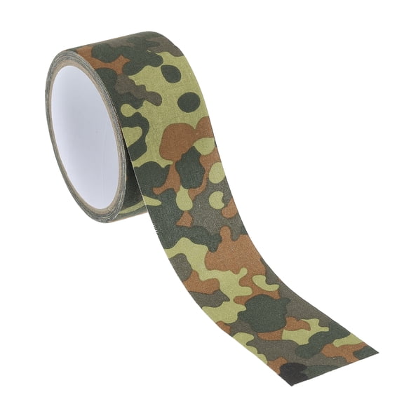 Uxcell Camouflage Tape 2" x 5.5 Yards, Self Adhesive Protective Camo Tape Wrap Waterproof Bandage, Dark Camo