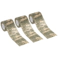 thumbnail image 1 of Uxcell Camouflage Tape 2" x 5 Yards, 3 Pack Self Adhesive Protective Camo Tape Wrap Waterproof Bandage, Digital, 1 of 5