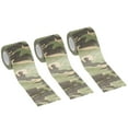 thumbnail image 1 of Uxcell Camouflage Tape 2" x 5 Yards, 3 Pack Self Adhesive Protective Camo Tape Wrap Waterproof Bandage, Jungle, 1 of 5