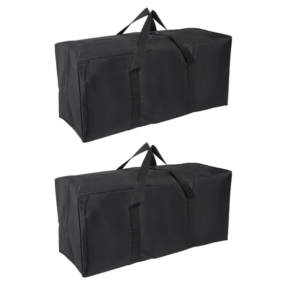 Uxcell Camp Chair Replacement Bag, Camping Folding Chair Bag with Handle Strap, 24 x 12 x 10 Inch for Outdoor (2 Pack, Black)