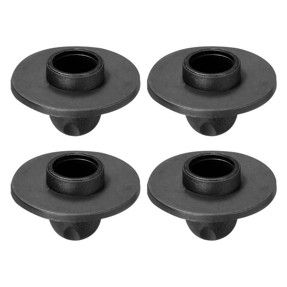 Uxcell Camping Chair Foot 4 Pack 0.63 inch Tubing Dia Detachable Anti-Slip Stool Feet Replacement Black