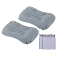 thumbnail image 1 of Uxcell Camping Pillow, Portable Camp Beach Pillow Neck Lumbar Support, Gray 2 Pack, 1 of 6