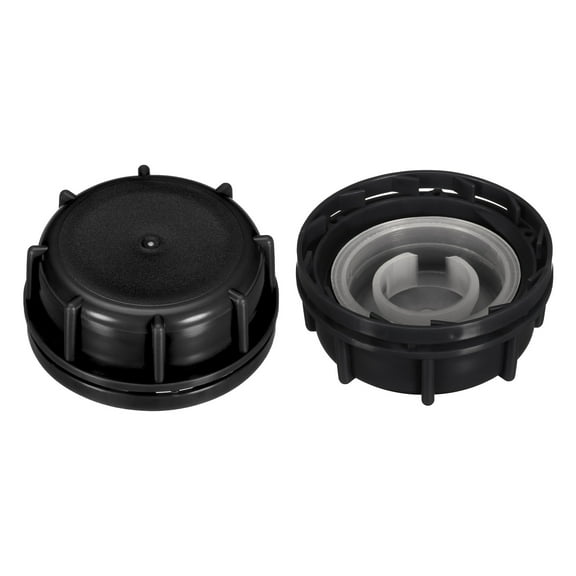 Uxcell Can Cap with Inner Cover for 5-8 Gallon Bucket Black 2 Pack