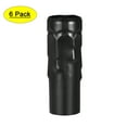 thumbnail image 1 of Uxcell Candle Shape Covers Sleeves Iron Candelabra Base Black 6 Count, 1 of 7