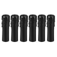 thumbnail image 1 of Uxcell Candle Socket Cover Candelabra Base for E14 Chandelier 25x100mm Black 6 Pack, 1 of 6