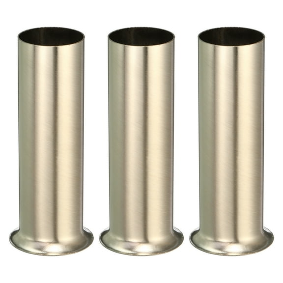 Uxcell Candle Socket Covers, 3.9 Inch Tall Chandelier Sleeves Base Holder, Nickel Color 3 Pack
