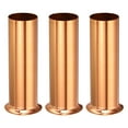 thumbnail image 1 of Uxcell Candle Socket Covers, 3.9 Inch Tall Chandelier Sleeves Base Holder, Rose Gold 3 Pack, 1 of 5