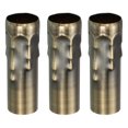thumbnail image 1 of Uxcell Candle Socket Covers, 3.9 Inch Tall Chandelier Sleeves Candelabra Base Holder, Bronze 3 Pack, 1 of 6