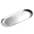 thumbnail image 1 of Uxcell Candle Tray Holder, 9inch Stainless Steel Oval Plate for Home Decor Silver, 1 of 6