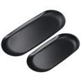 thumbnail image 1 of Uxcell Candle Tray Holder, Stainless Steel Oval Plate for Home Decor Black 1Set (9 Inch 1Pcs, 7 Inch 1Pcs), 1 of 6