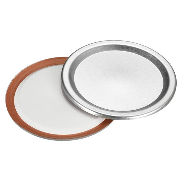 Uxcell Canning Lids, Tinplate Split-Type Mason Jar Lid, Regular Mouth Leak Proof Fits Storage Cover, Silver 86 mm