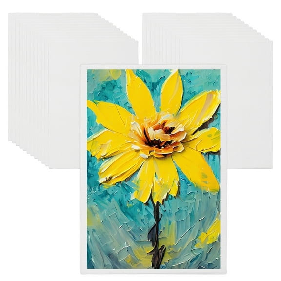 Uxcell Canvas Boards for Painting, 4x6" Cotton Blank Primed Art Canvas Panels Acid-Free for Painting Supplies Oil Acrylic Tempera Pouring Paint Artists(White, Pack of 24)