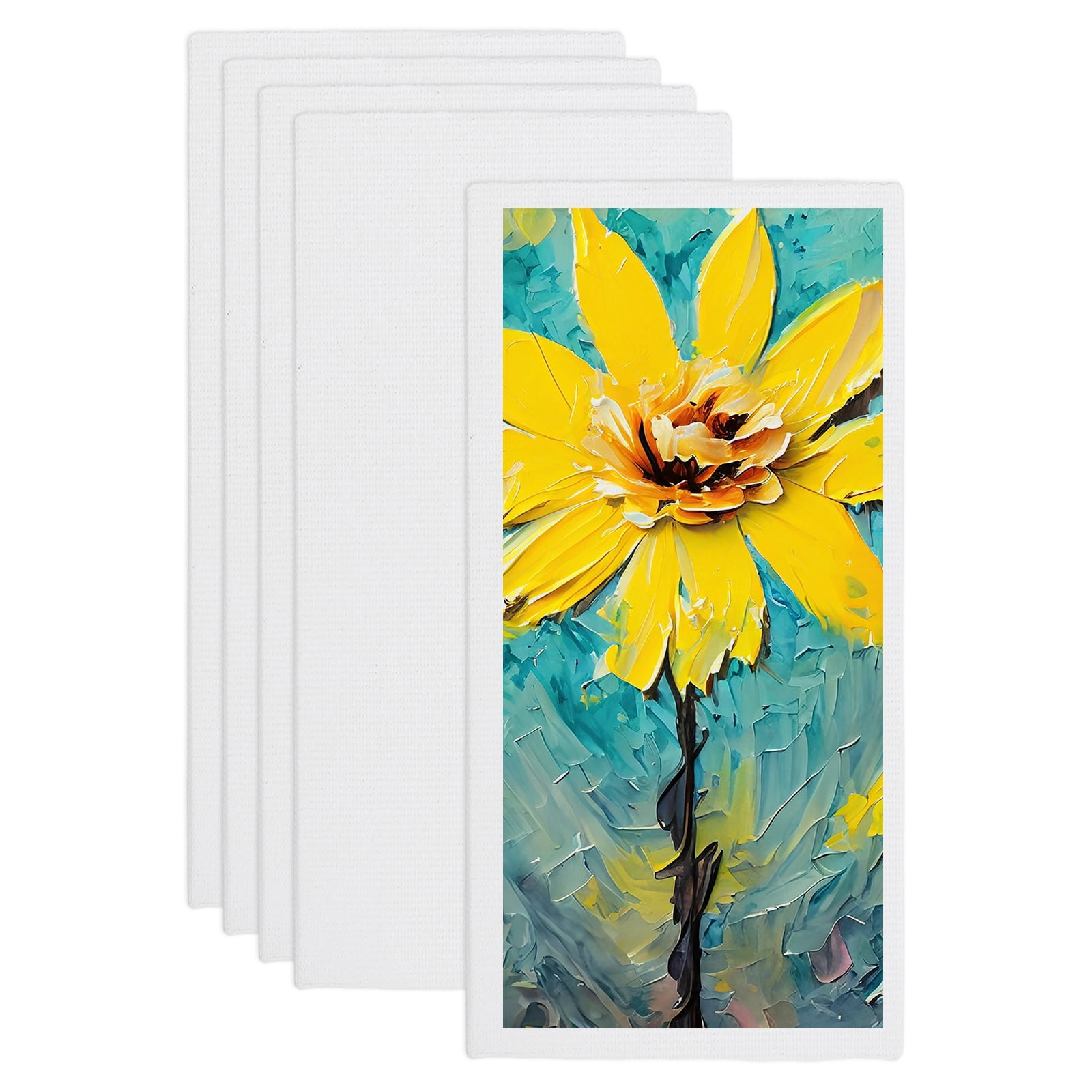 Uxcell Canvas Boards for Painting, 8x16" Cotton Blank Primed Art Canvas Panels Acid-Free for Painting Supplies Oil Acrylic Tempera Pouring Paint Artists(White, Pack of 5)