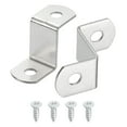 thumbnail image 1 of Uxcell Canvas Clips, Picture Framing Mirror Clips Z Shape Canvas Painting Mounting Clips with Mounting Holes with Screws 3/4" Offset 25, 1 of 5
