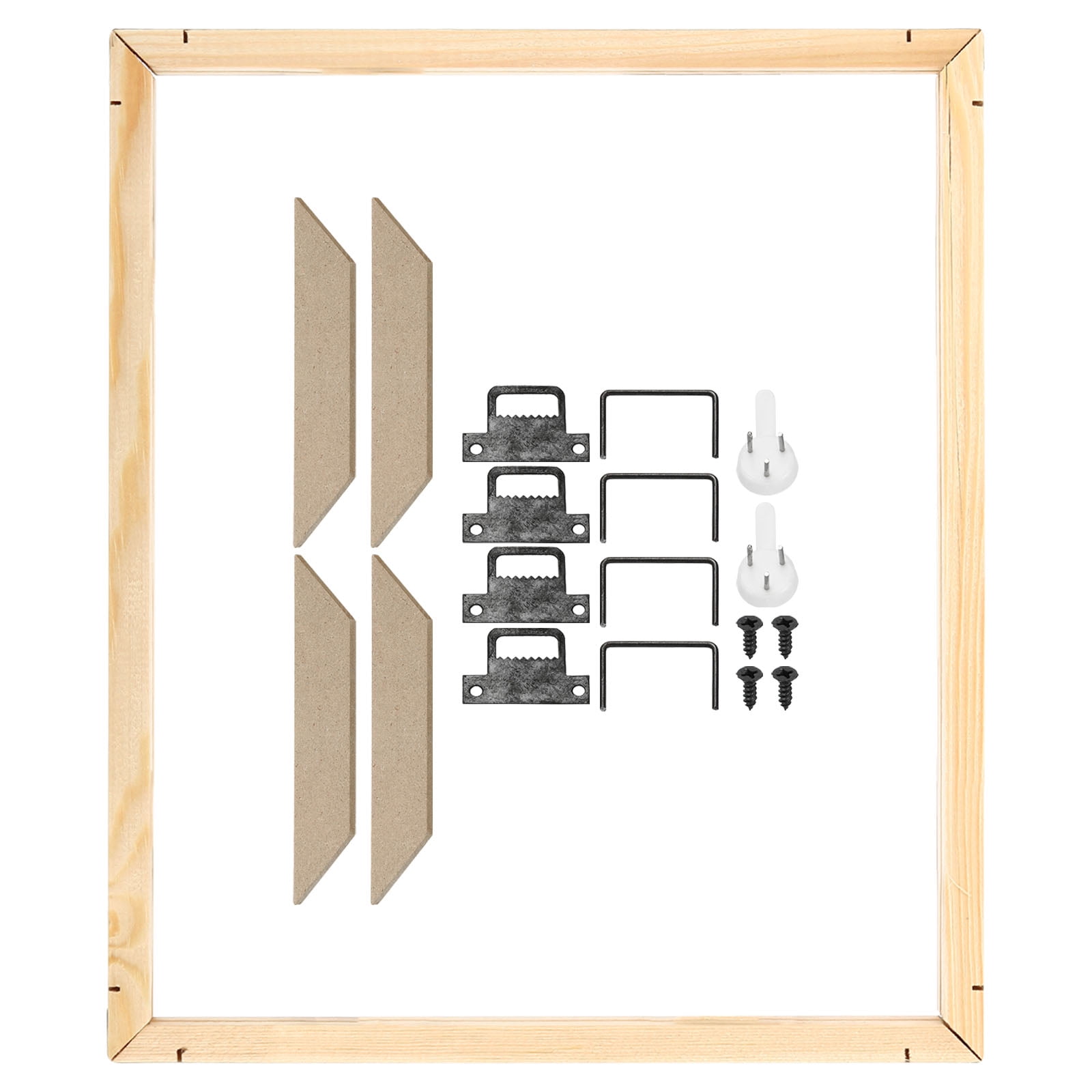 Uxcell Canvas Stretcher Bars Kit, 22x12 Inch Rectangle Solid Wood Frame
