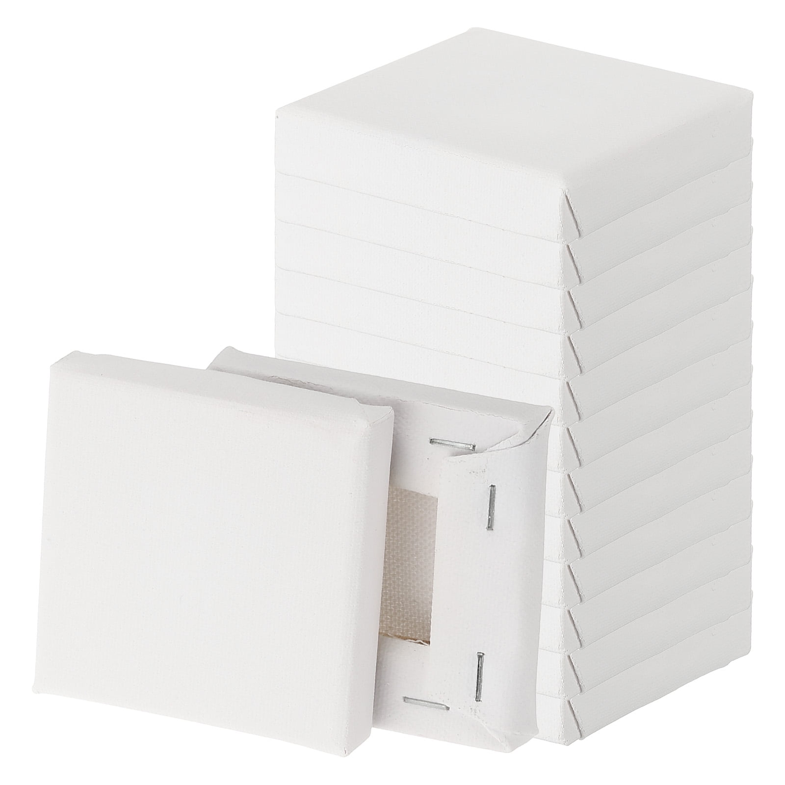 Uxcell Canvas for Painting, 20 Pack 3x3" Blank Cotton Canvas for Various Paints