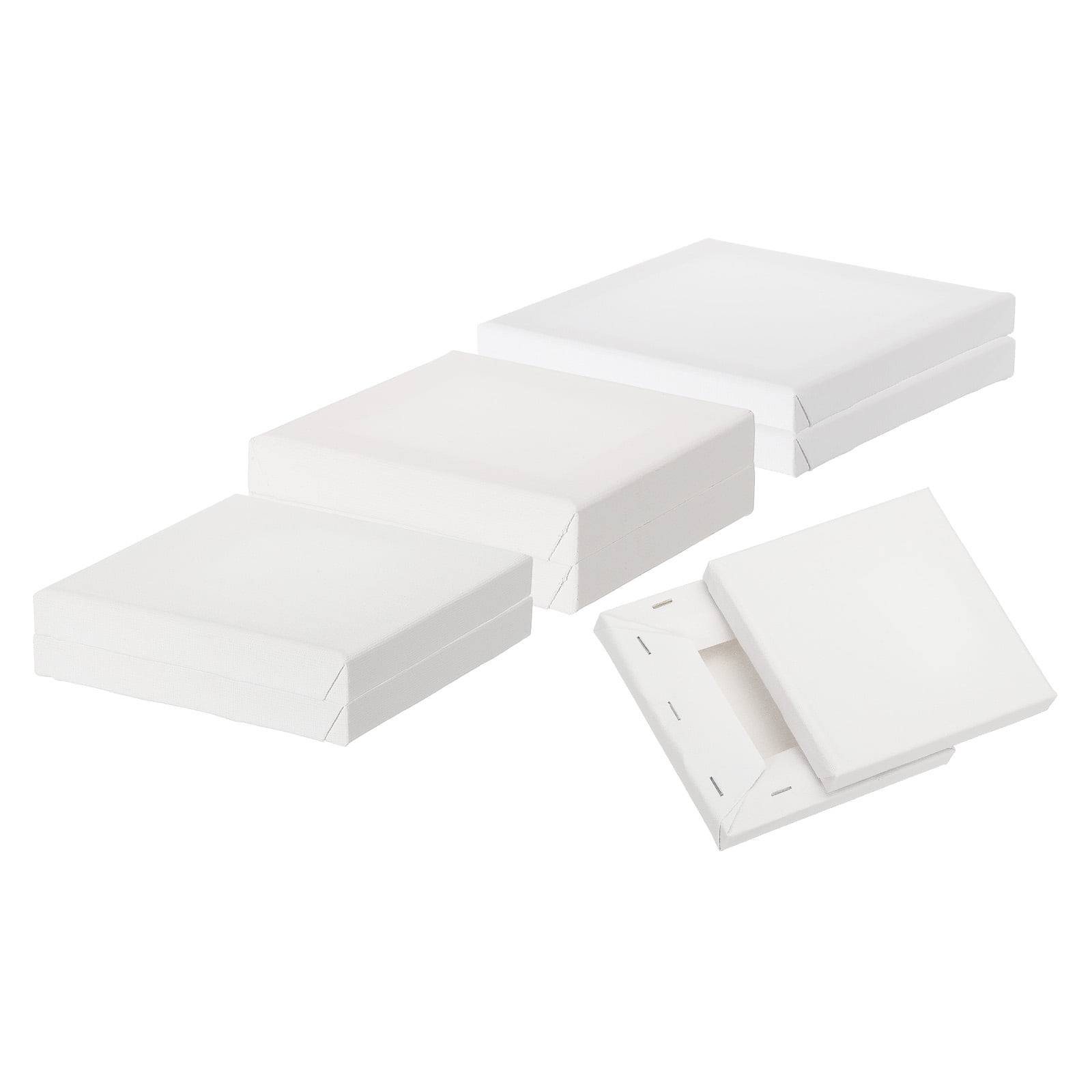 Uxcell Canvas for Painting, 6 Pack 4x4" 5x5" 6x6" Blank Cotton Canvas for Various Paints
