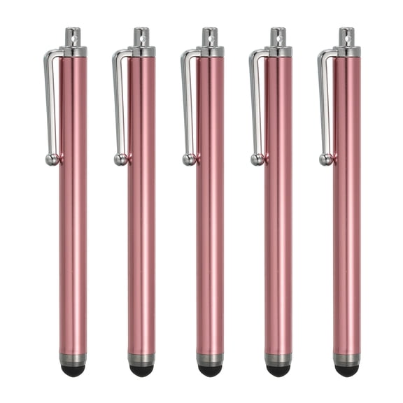 Uxcell Capacitive Stylus for Screen Sensitivity and Precision Stylus for All Screen Devices Pink 5pcs