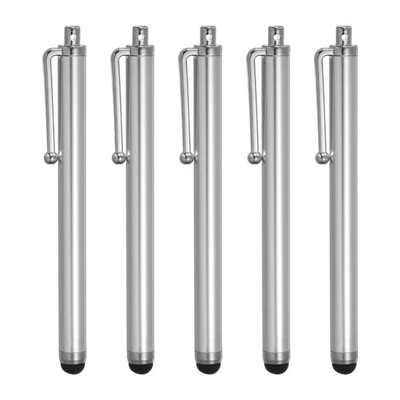 Uxcell Capacitive Stylus for Screen Sensitivity and Precision Stylus for All Screen Devices Silver 5pcs