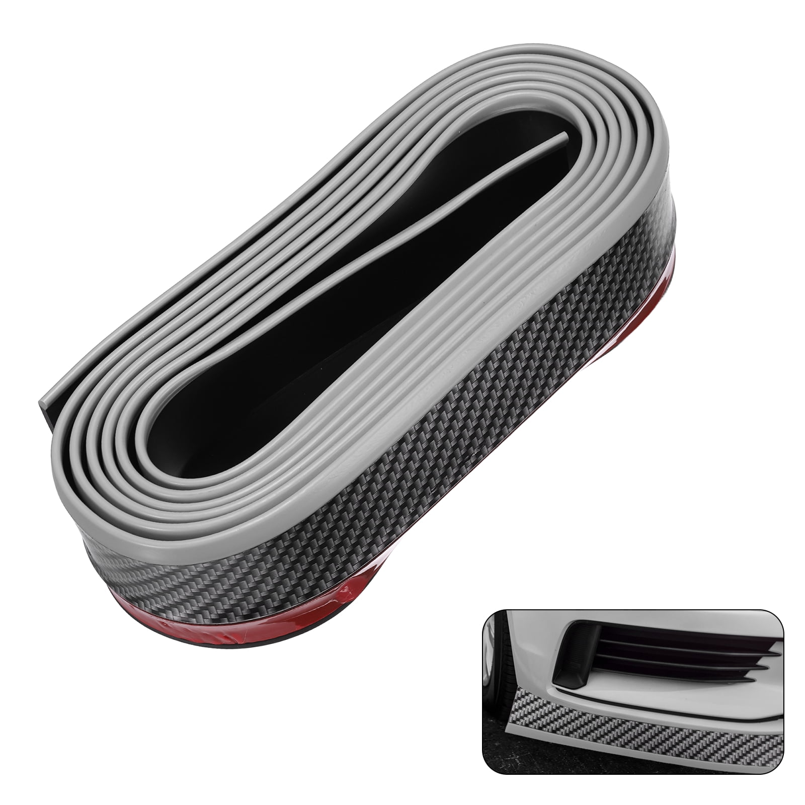 Uxcell Car Front Lip 8.2ft/2.5m Rubber Car Front Bumper Lip Guard Strip