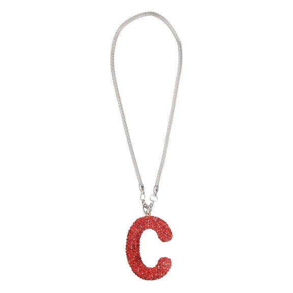 Uxcell Car Letter Charm, Initial C Bling Letter Interior Car Rear View Mirror Ornament Hanging Cute Crystal Rhinestone Pendant Auto Decoration for Women Men Lucky Gifts, Red