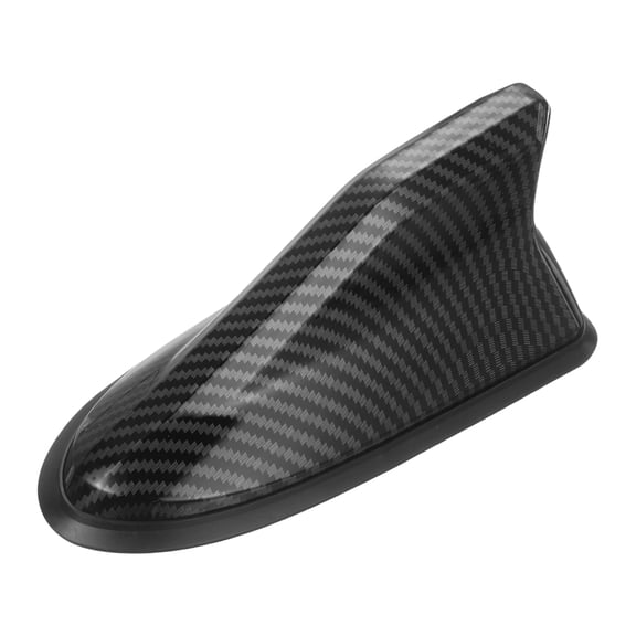 Uxcell Car Shark Fin Antenna Cover(6.5"x2.6", Carbon Fiber Color) - Conductive, Automotive Roof Antenna Caps Replacement Vehicle Decorative Cover, for Cars RVs SUV Trucks