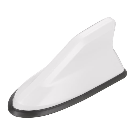 Uxcell Car Shark Fin Antenna Cover(6.5"x2.6", White) - Conductive, Automotive Roof Antenna Caps Replacement Vehicle Decorative Cover, for Cars RVs SUV Trucks