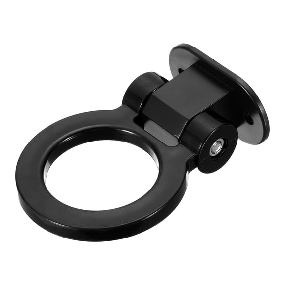 Uxcell Car Tow Hook, Universal Decorative Ring Shaped ABS Track Racing Style Trailer Hook Sticker Auto Exterior Accessories Bumper Trailer Tow Sticker for Cars/Trucks, Black