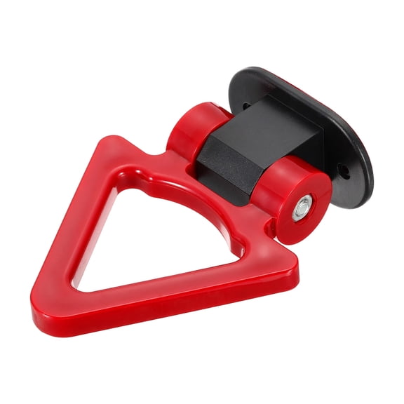 Uxcell Car Tow Hook, Universal Decorative V Shape ABS Track Racing Style Trailer Hook Sticker Auto Exterior Accessories Bumper Trailer Tow Sticker for Cars/Trucks, Red