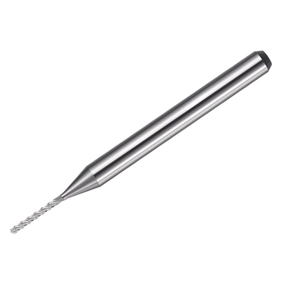 Uxcell Carbide End Mill, 1/8" Shank CNC Routers Bit 0.9mm x 6mm (Cutting Dia x Length) Engraving Milling Cutter for PCB Machine