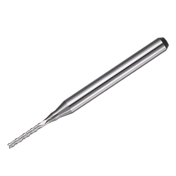 Uxcell Carbide End Mill, 1/8" Shank CNC Routers Bit 1.2mm x 7mm (Cutting Dia x Length) Engraving Milling Cutter for PCB Machine